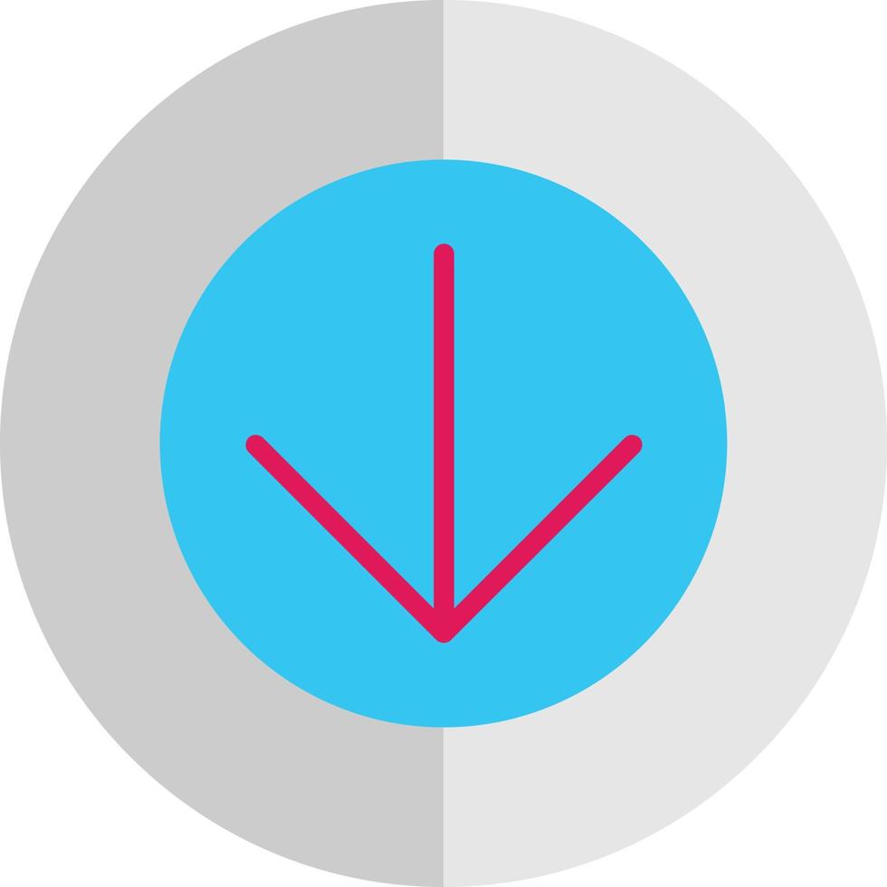 Arrow Circle Down Vector Icon Design
