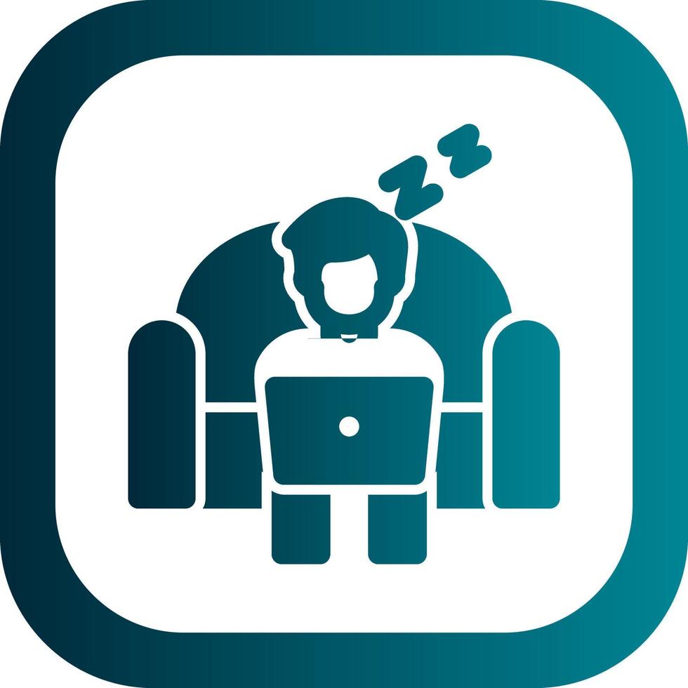 Lazy Work Vector Icon Design