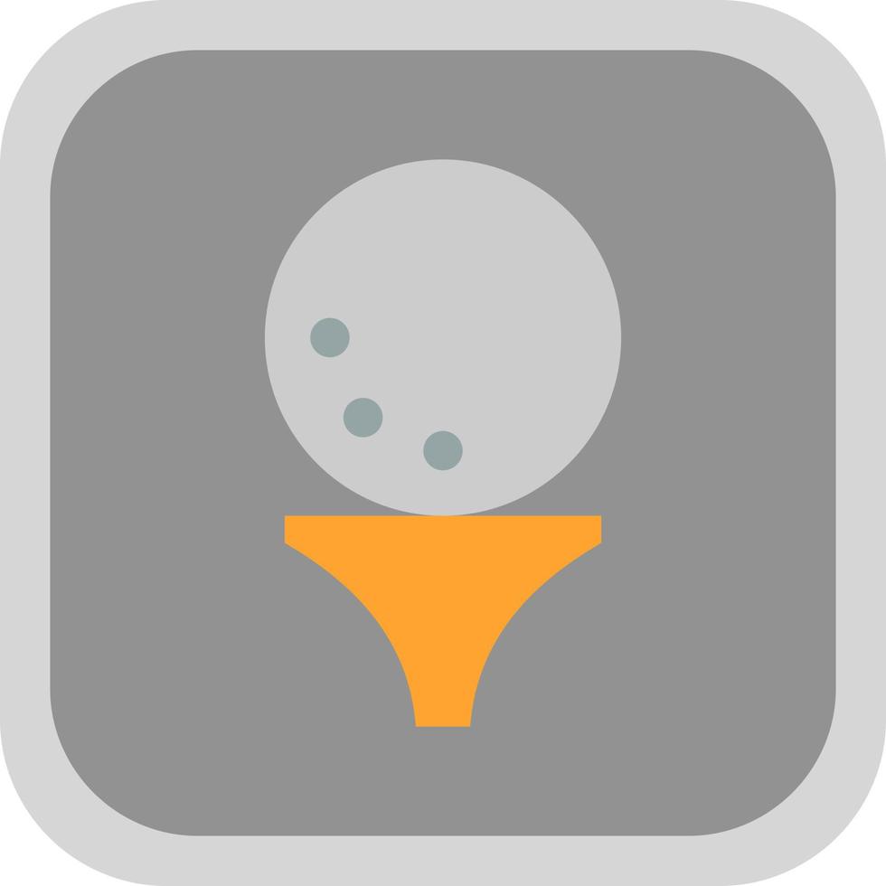 diseño de icono de vector de pelota de golf