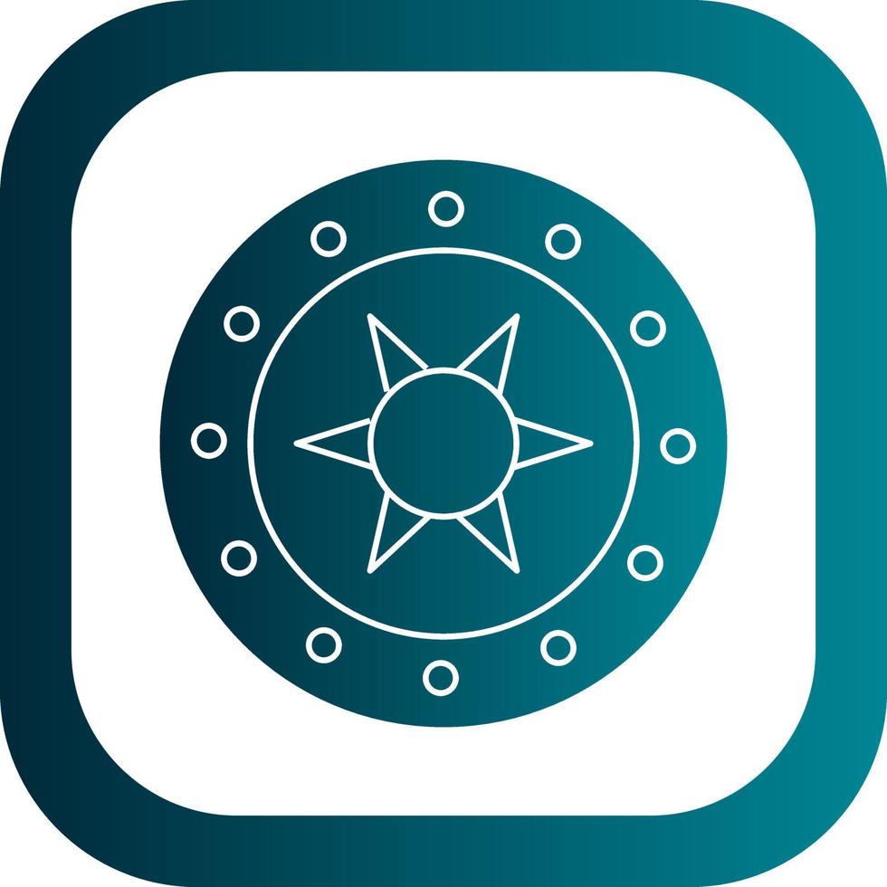 Steel Shield Vector Icon Design