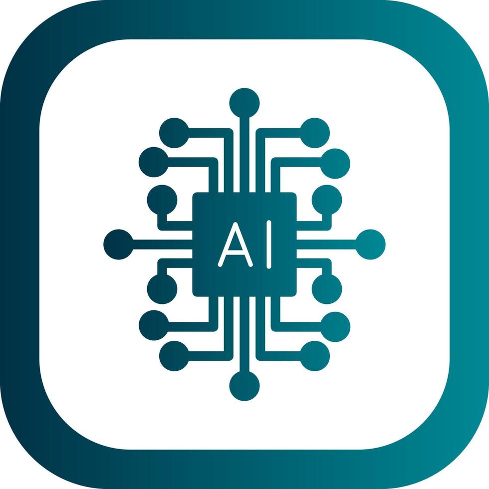 Artificial Intelligence Vector Icon Design