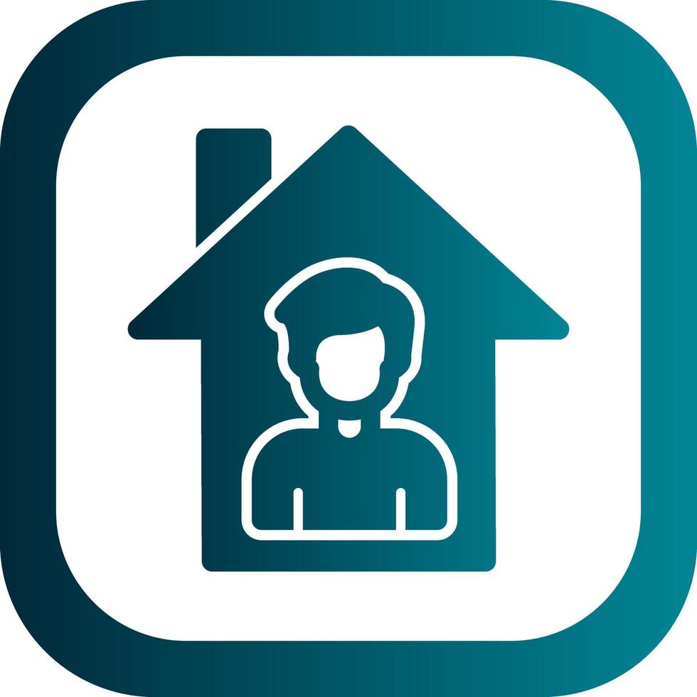 Stay Home Vector Icon Design