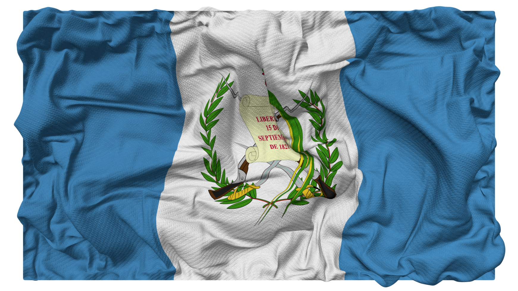 Guatemala Flag Waves with Realistic Bump Texture, Flag Background, 3D Rendering png