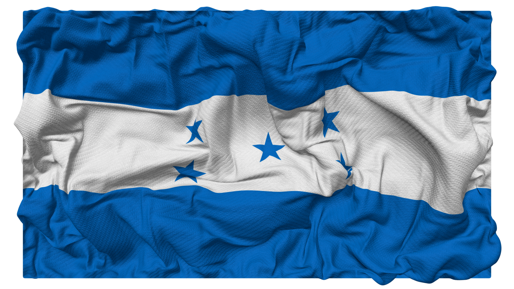 Honduras Flag Waves with Realistic Bump Texture, Flag Background, 3D Rendering png