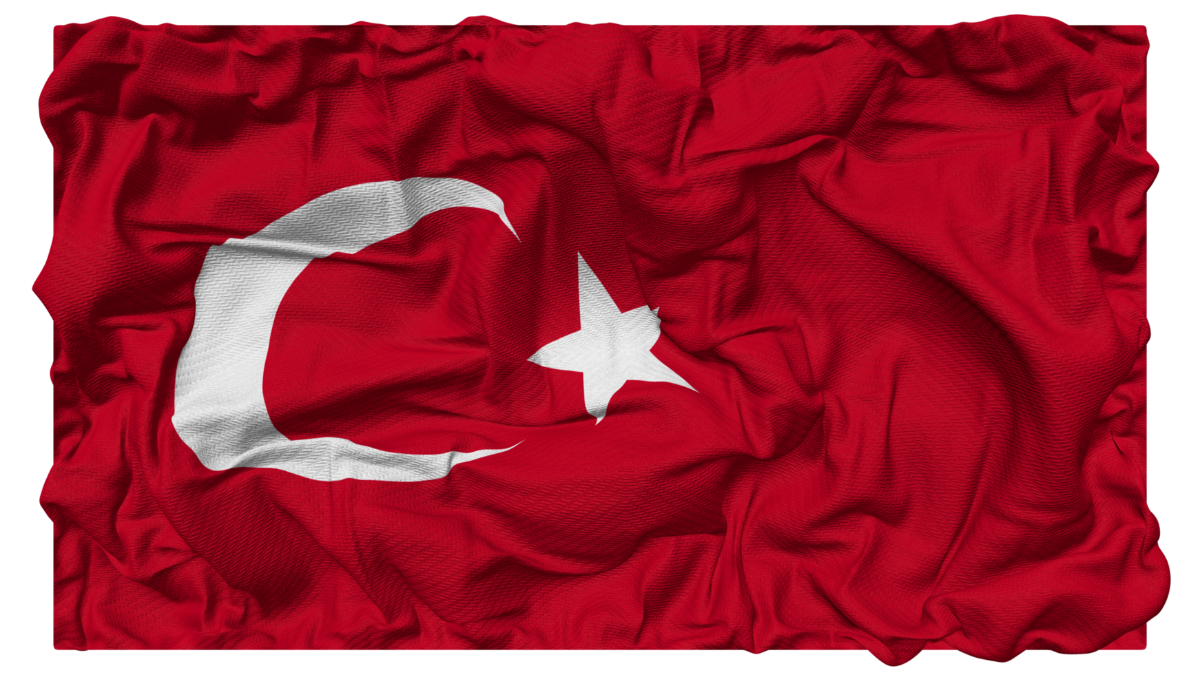 pavo, turkiye bandera olas con realista bache textura, bandera fondo, 3d representación png