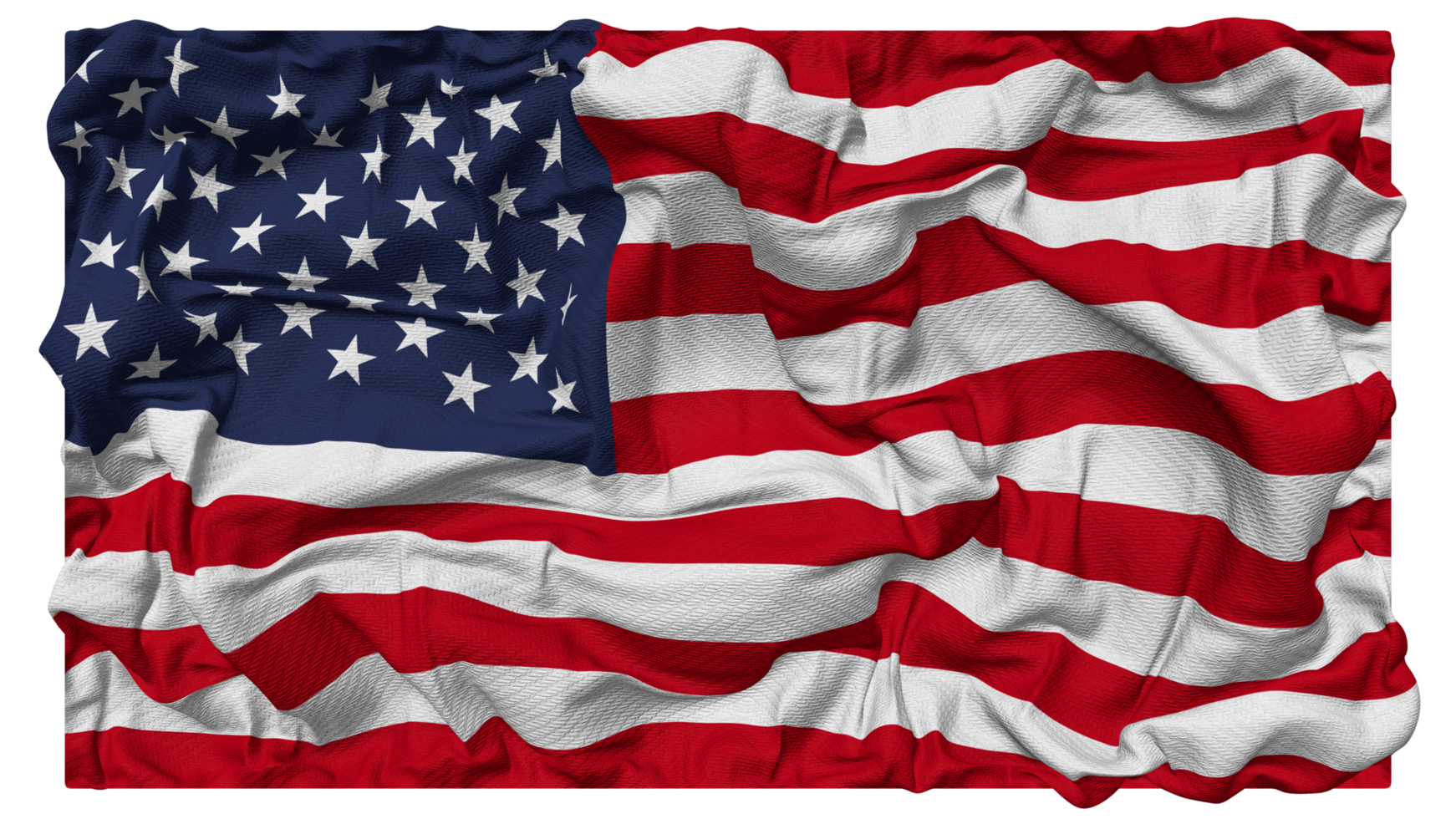 United States of America Flag Waves with Realistic Bump Texture, Flag Background, 3D Rendering png