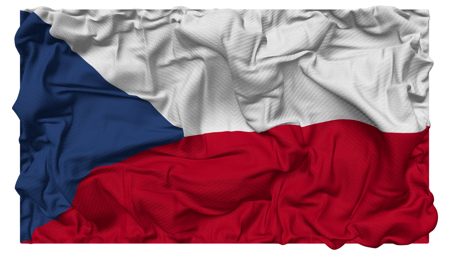 Czechoslovakia Flag Waves with Realistic Bump Texture, Flag Background, 3D Rendering png