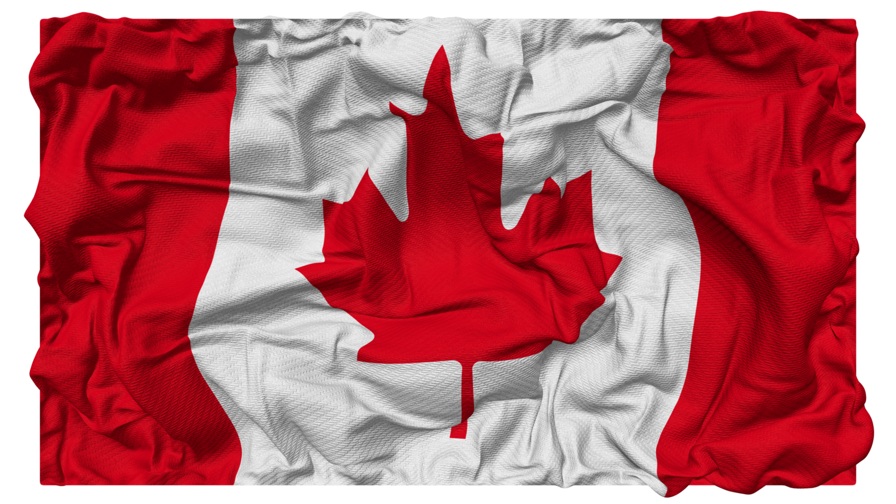 Canada Flag Waves with Realistic Bump Texture, Flag Background, 3D Rendering png