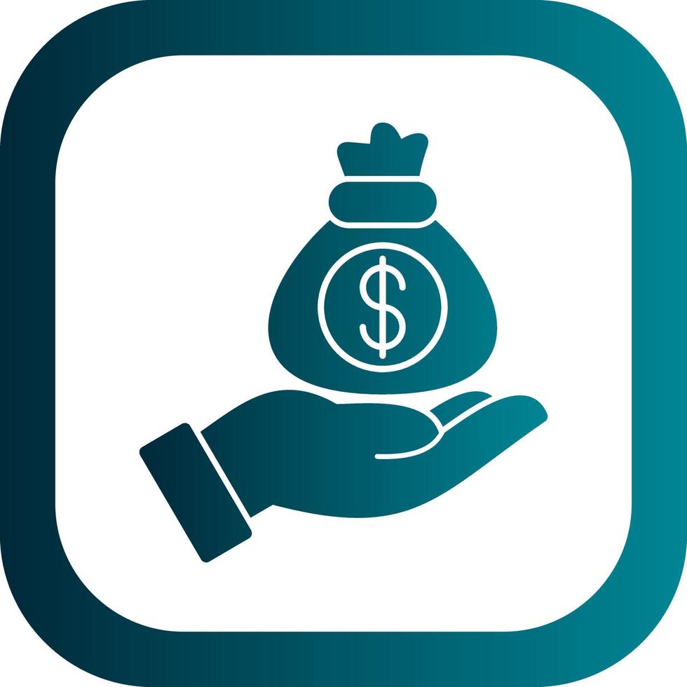 diseño de icono de vector de recaudación de fondos