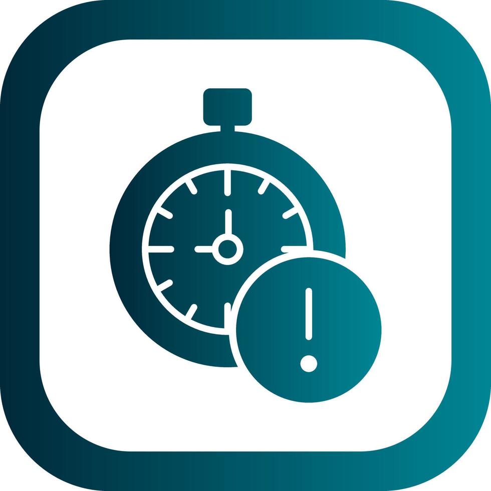 Time Alert Vector Icon Design