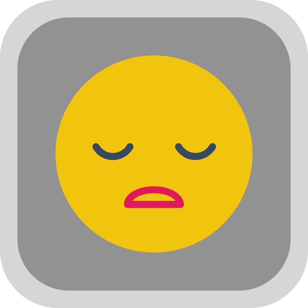 Frown Open Vector Icon Design