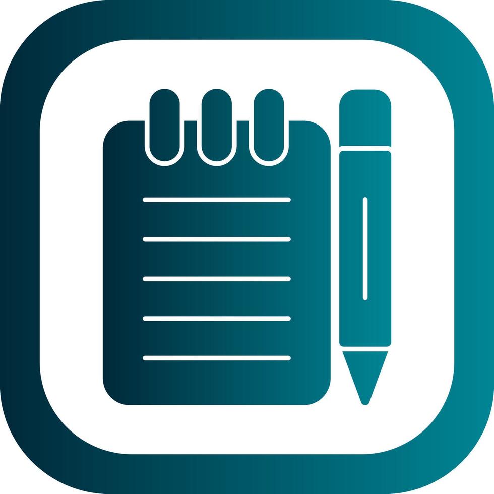 Taking Notes Vector Icon Design