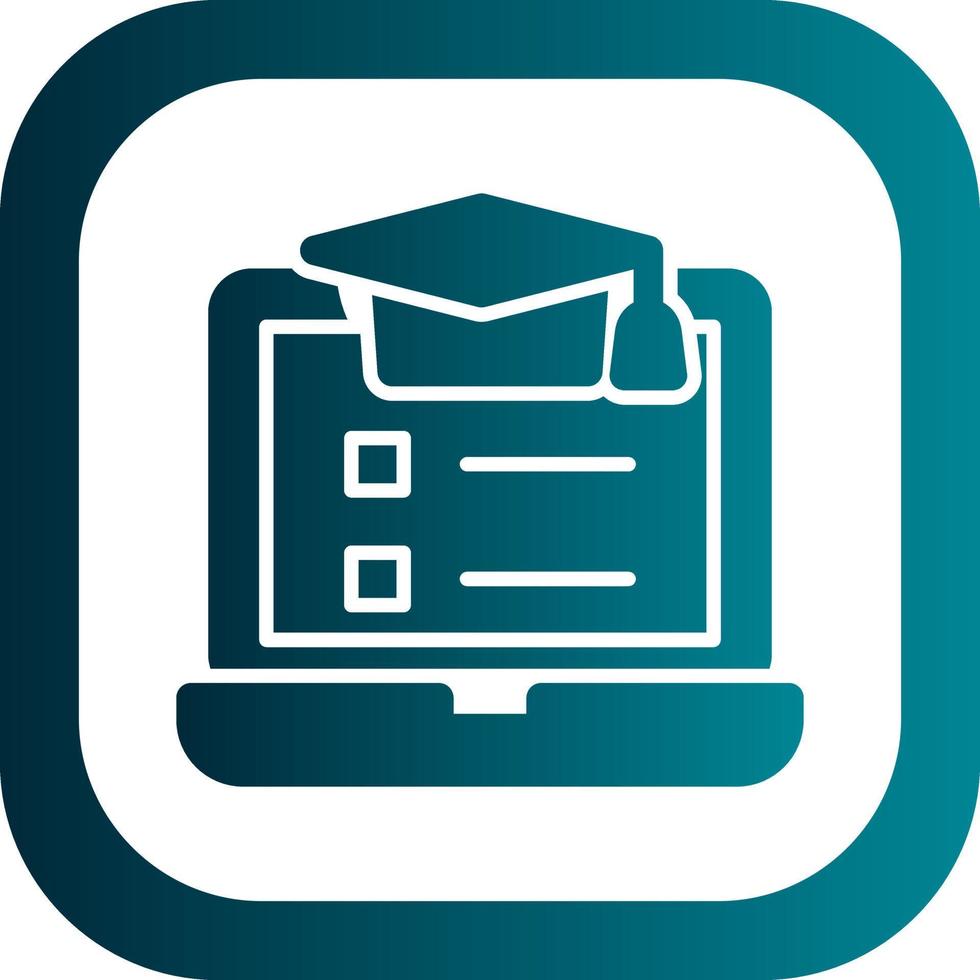 Online Course Vector Icon Design