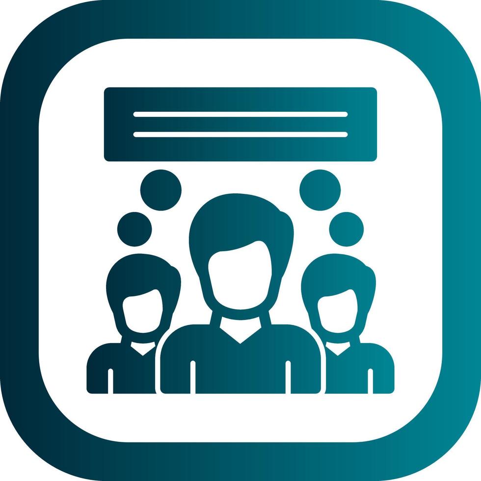 Meeting Vector Icon Design