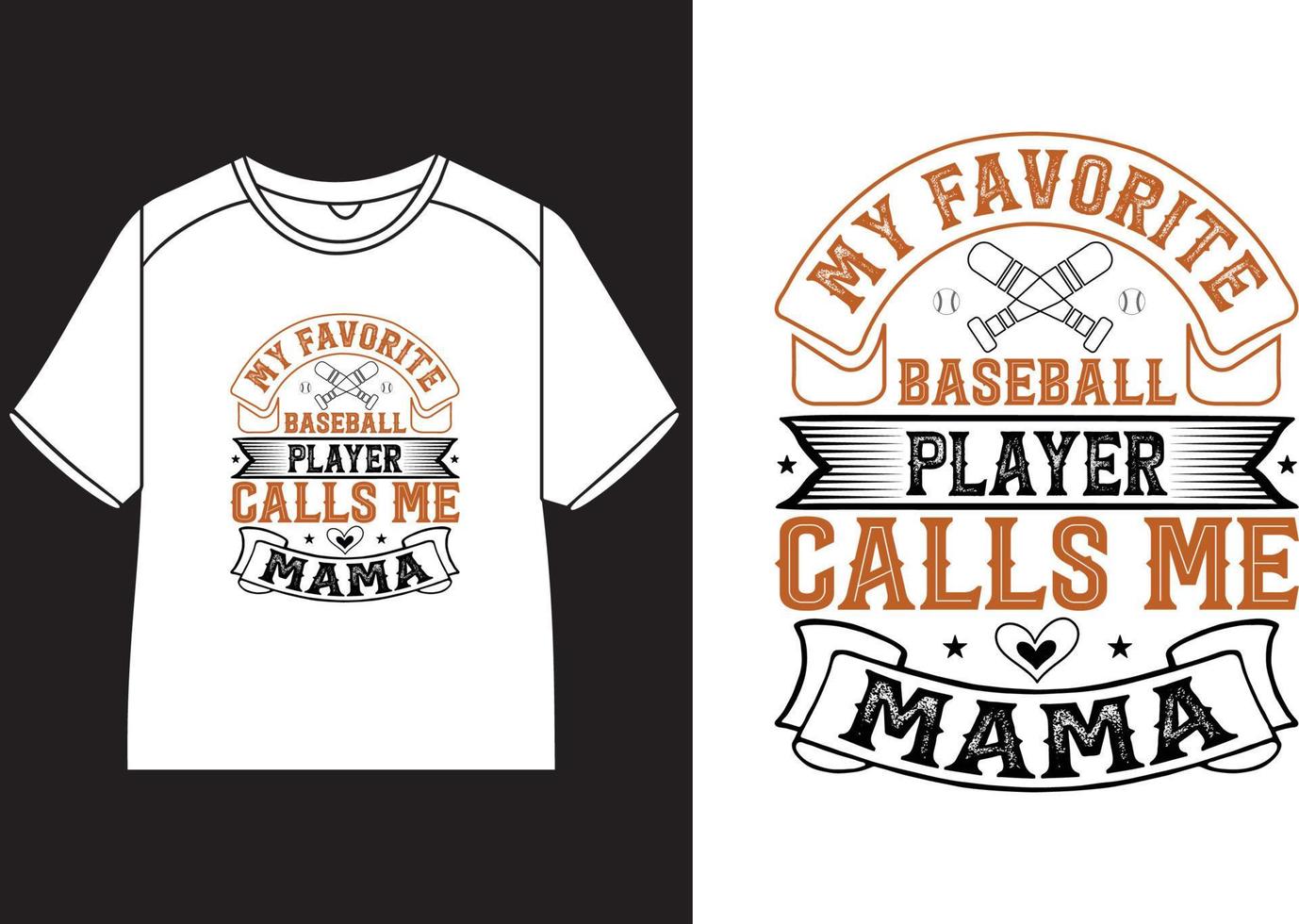 mi favorito béisbol jugador llamadas yo mamá camiseta diseño vector