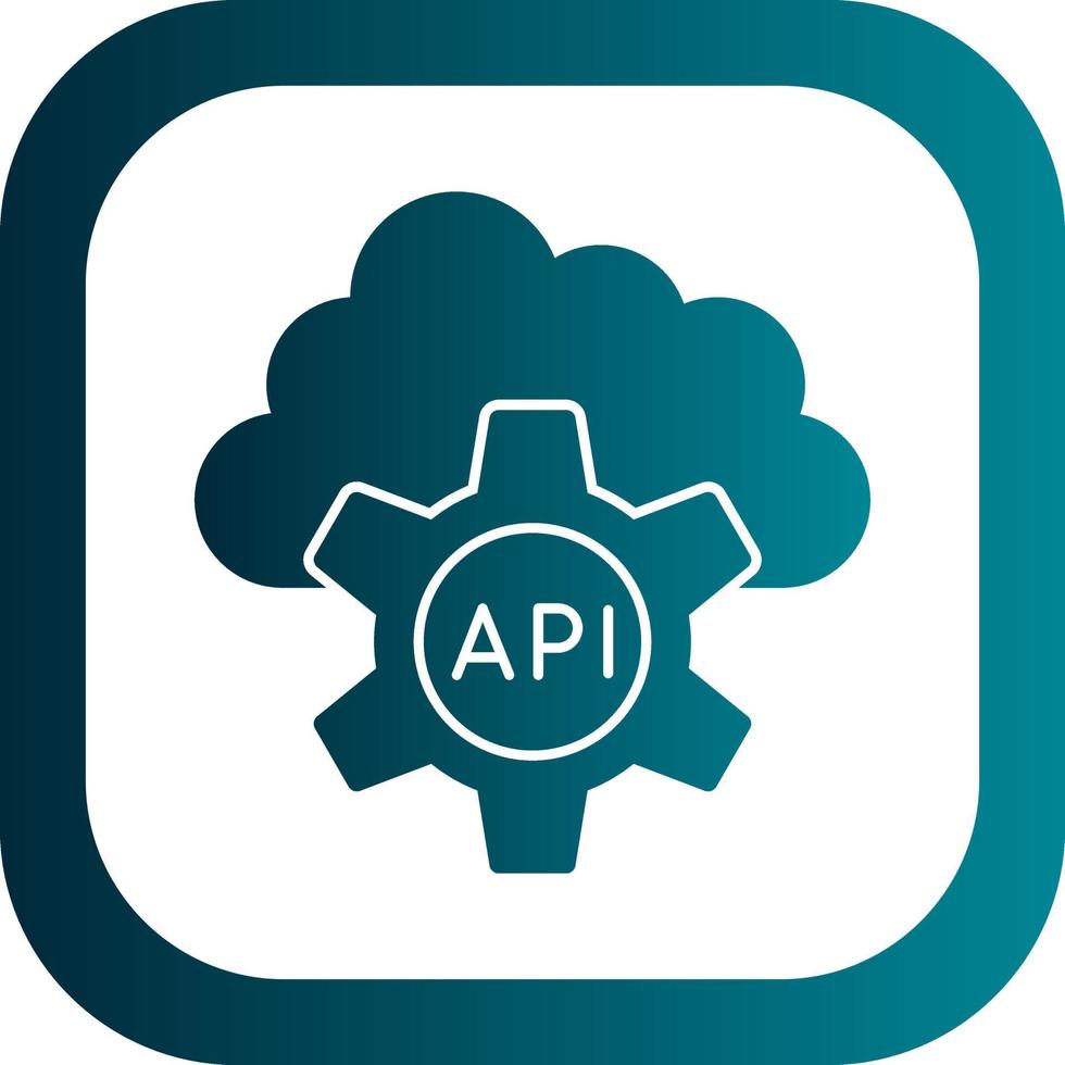 diseño de icono de vector de API