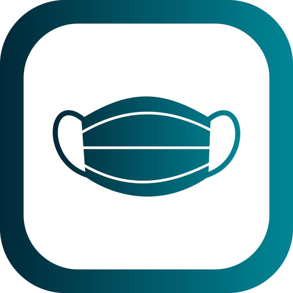 Face Mask Vector Icon Design