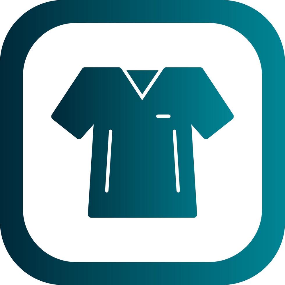 diseño de icono de vector de camisa con cuello en v