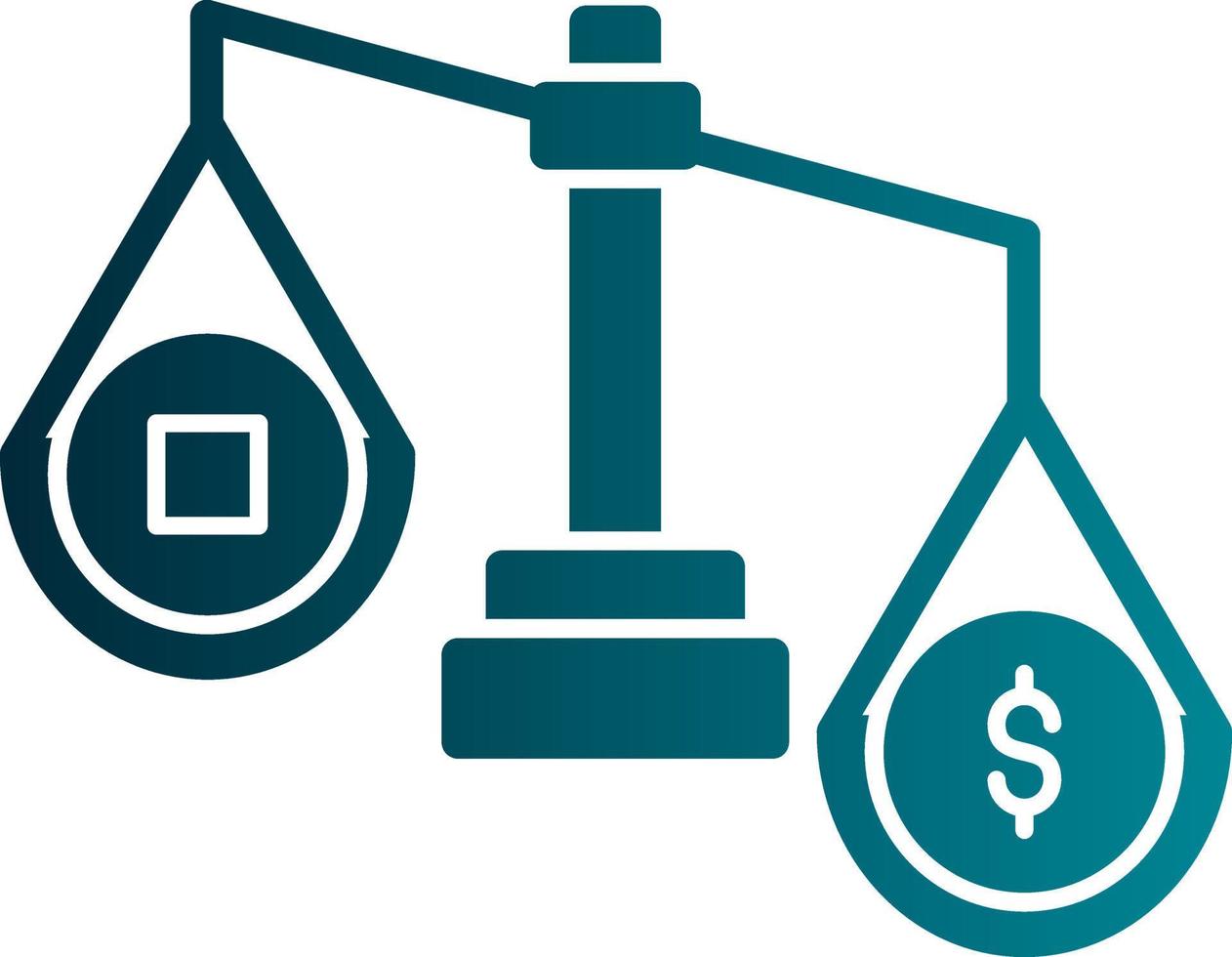 Money Scale Vector Icon Design