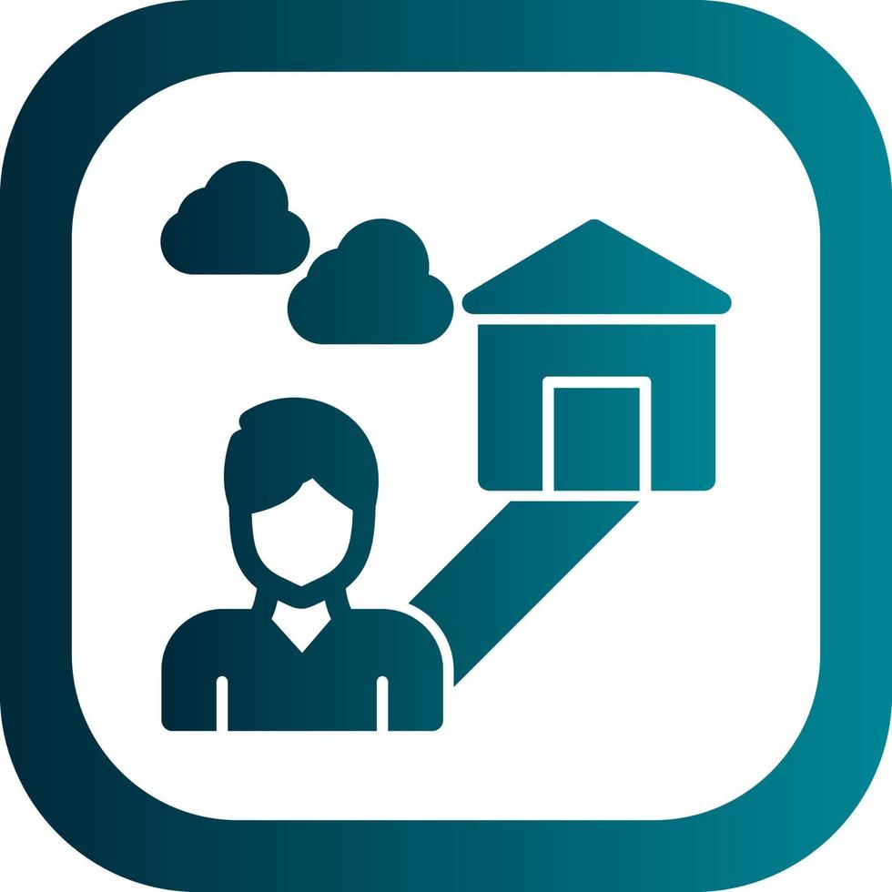 Loneliness Vector Icon Design