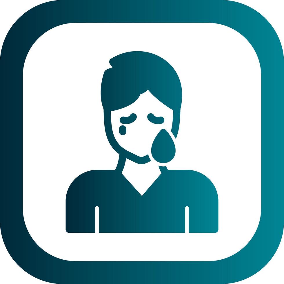 Grief Vector Icon Design
