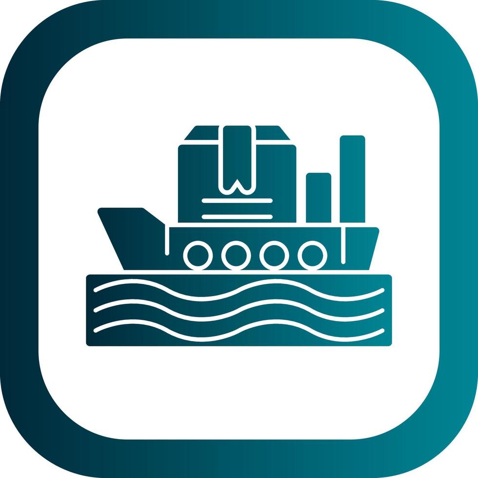 Worldwide Shipping Boat Vector Icon Design