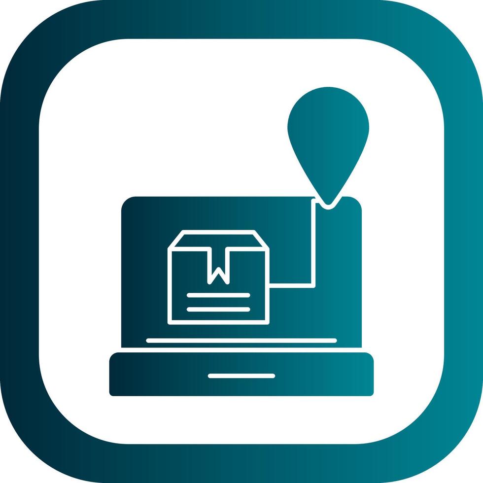 Online Shipment Tracking Vector Icon Design