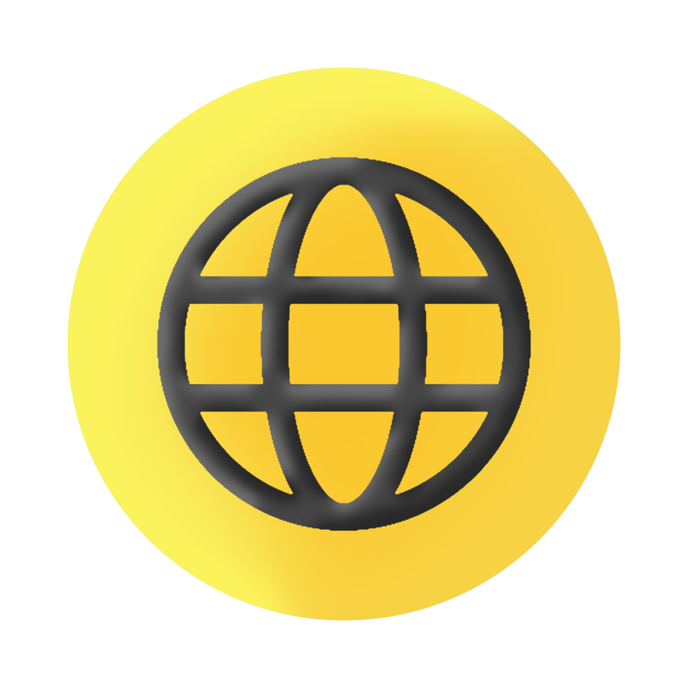 Go to web symbol icon 3d illustration png
