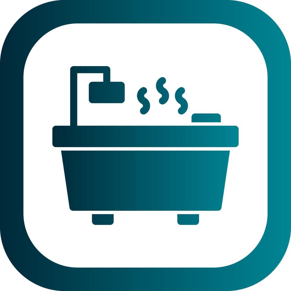 Hot Tub Vector Icon Design