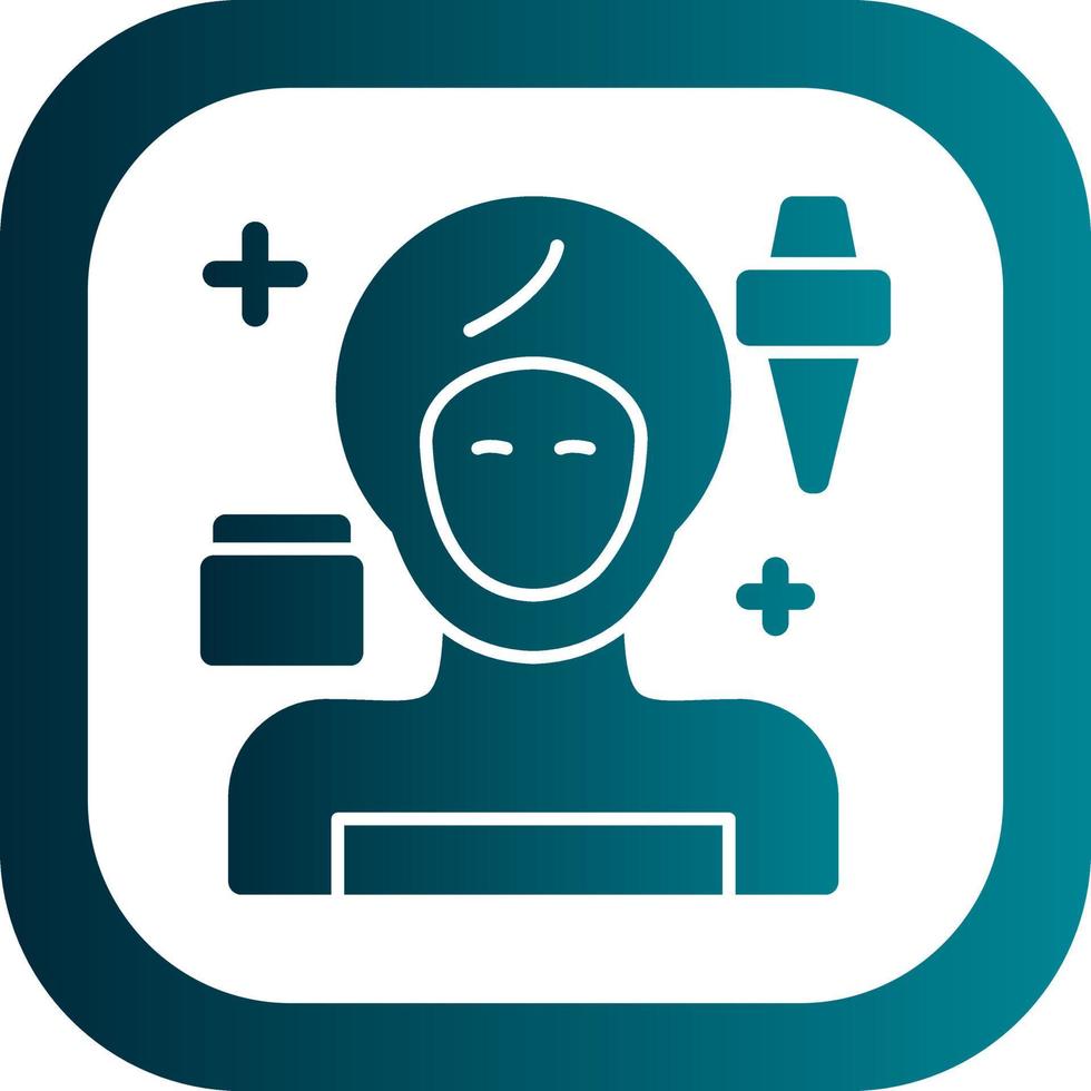 Facial Treatment Vector Icon Design