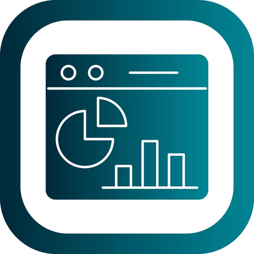 Webpage Statistics Vector Icon Design