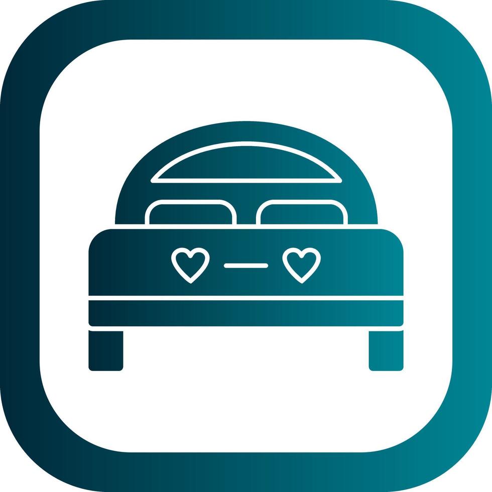 Double Bed Vector Icon Design