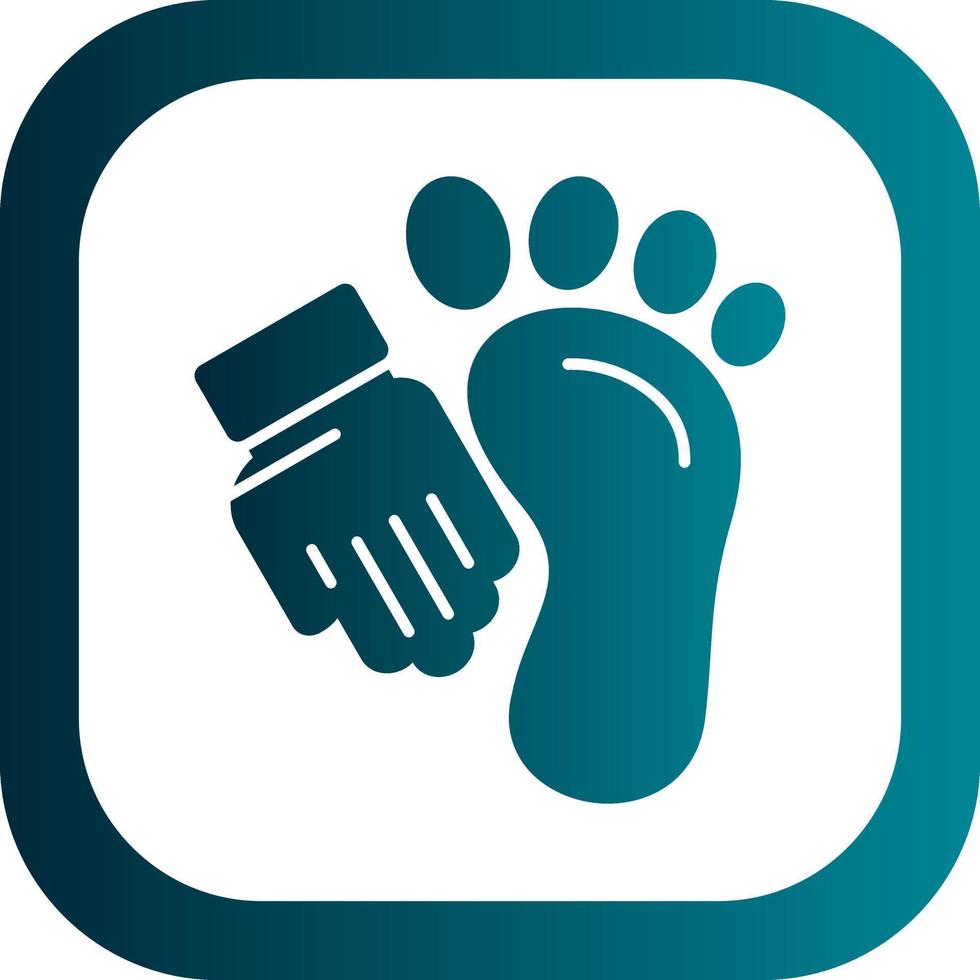 Foot Massage Vector Icon Design