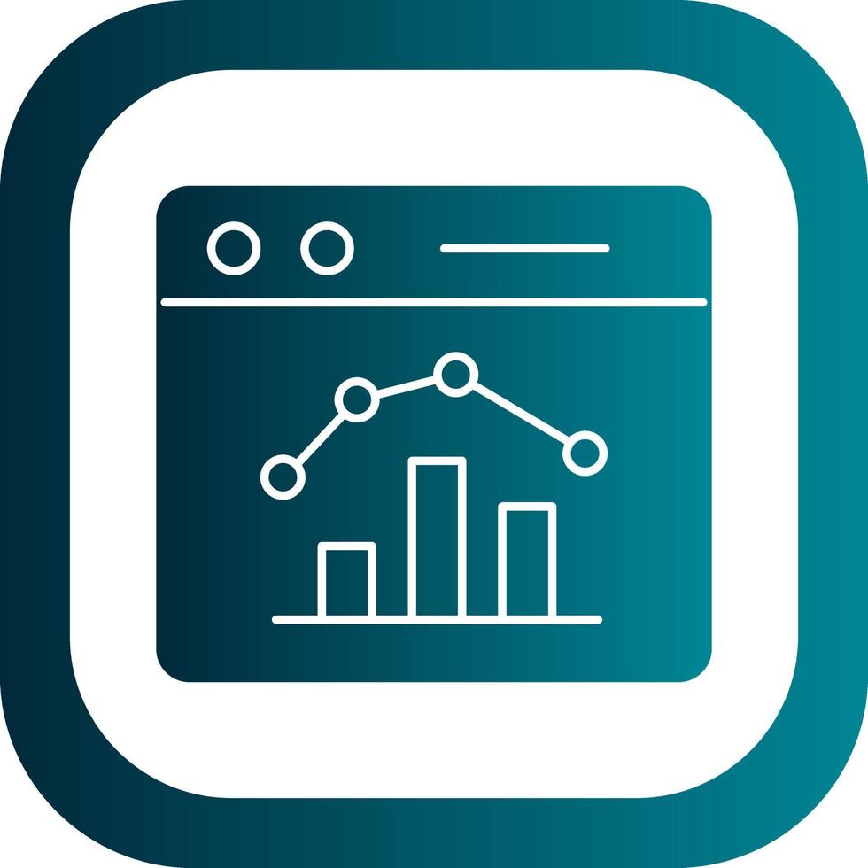 Stock Market Webpage Vector Icon Design