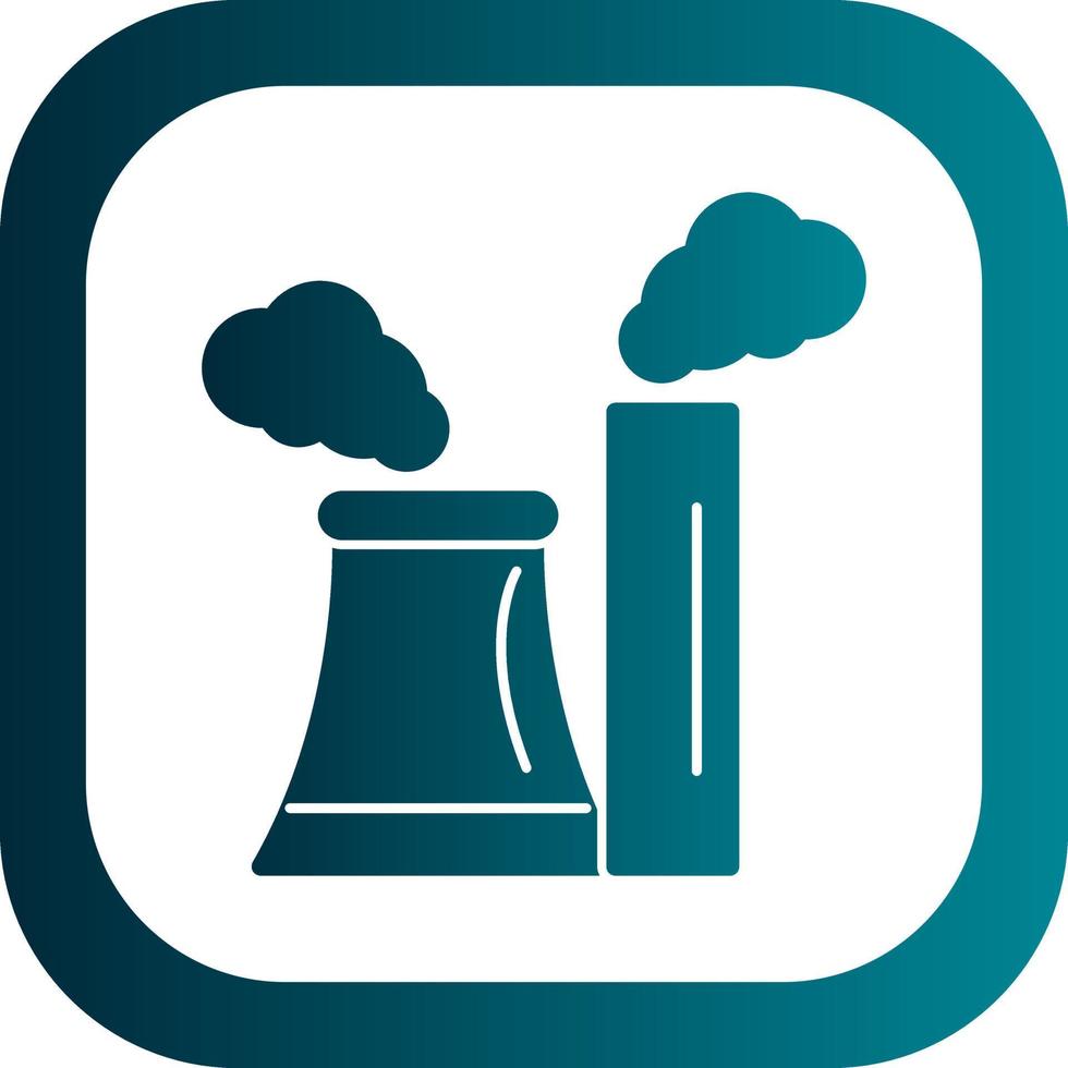 Chimney Pollution Vector Icon Design