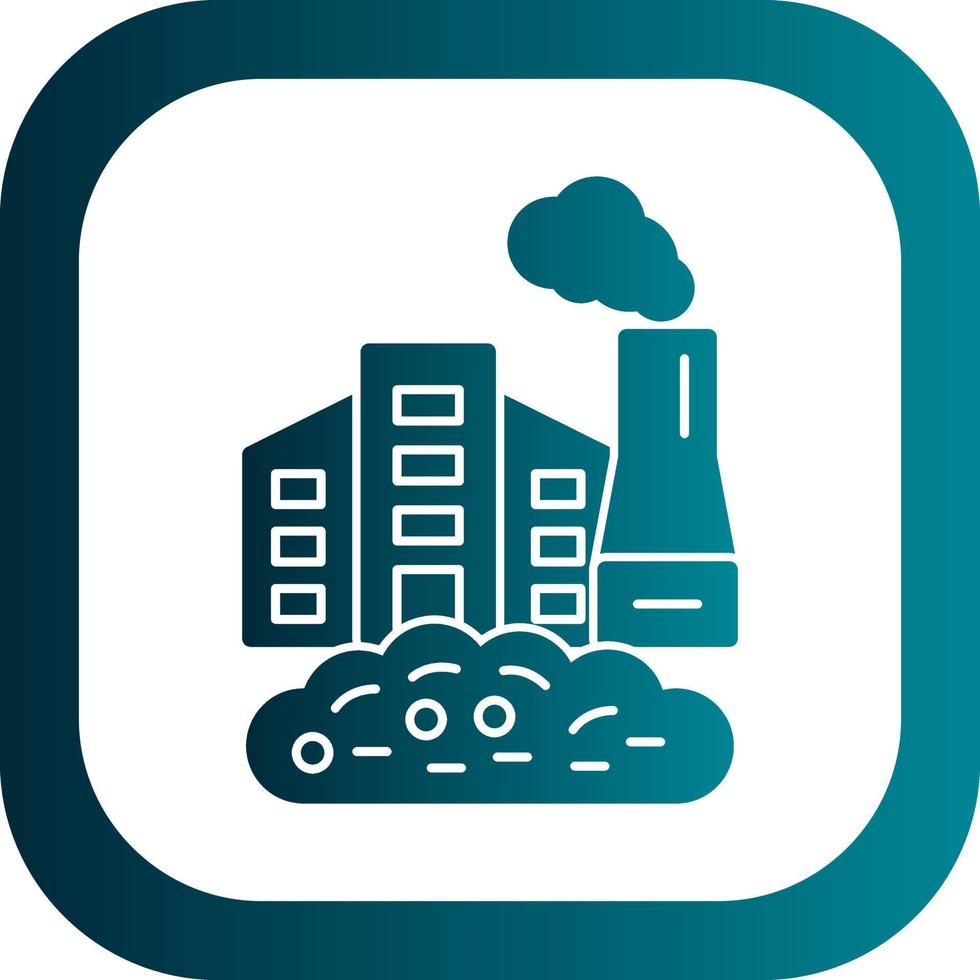 Factory Waste Vector Icon Design