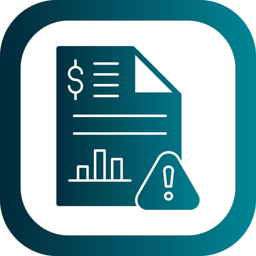 Stock Market Report Vector Icon Design