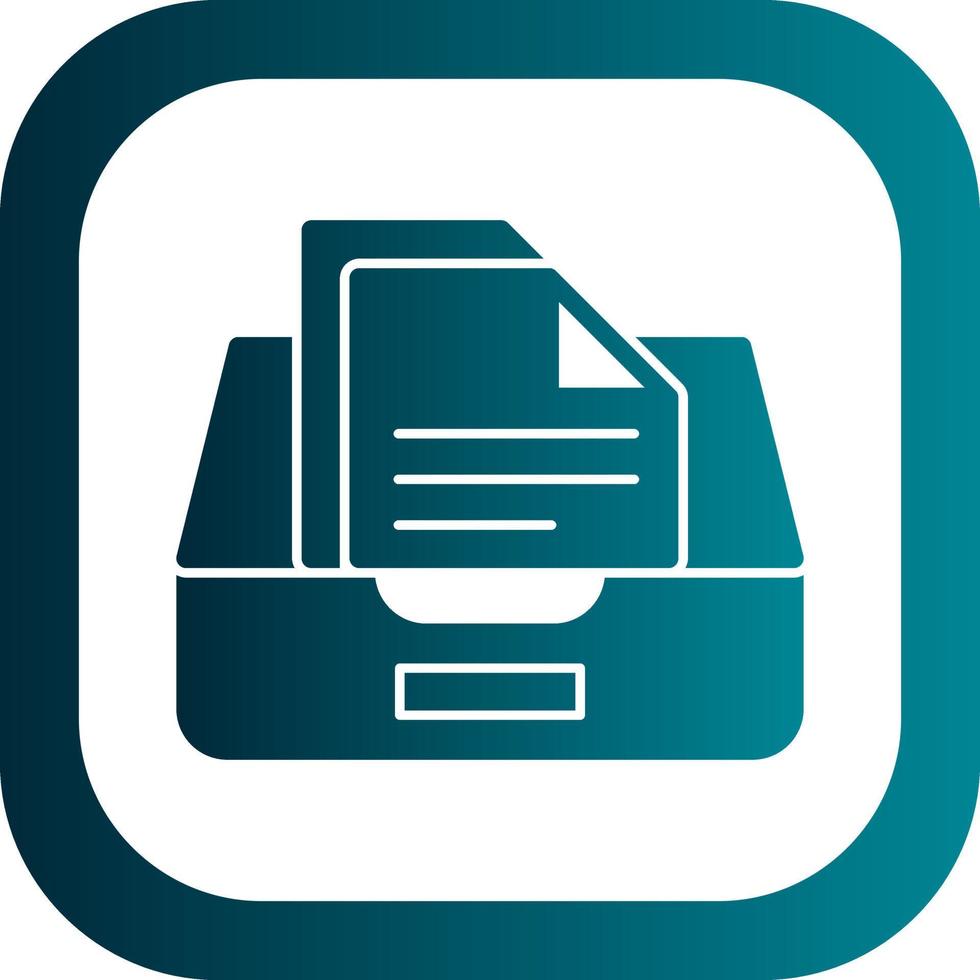 Documents Box Vector Icon Design