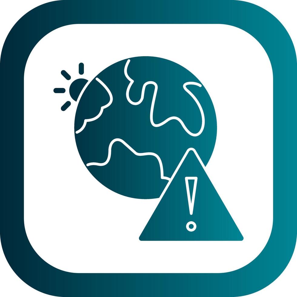Earth Danger Vector Icon Design