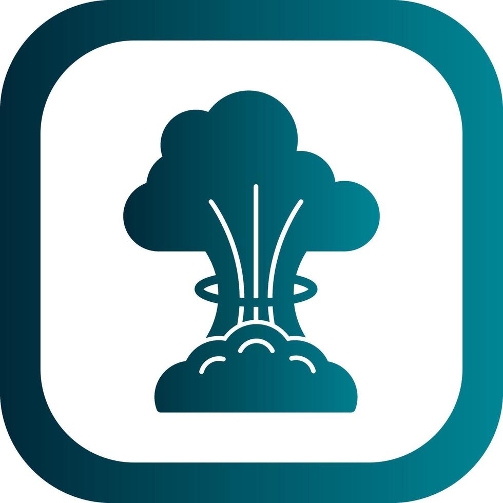 Nuclear Explosion Vector Icon Design