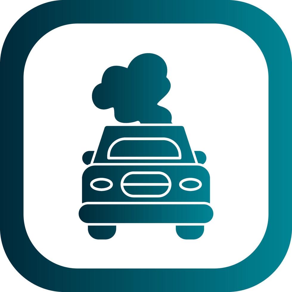 Car Pollution Vector Icon Design