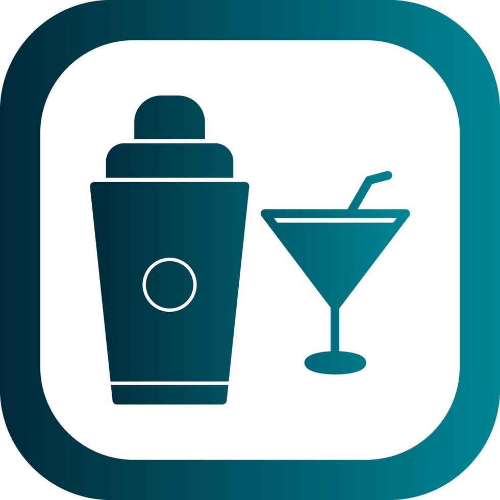 Cocktail Shaker Vector Icon Design