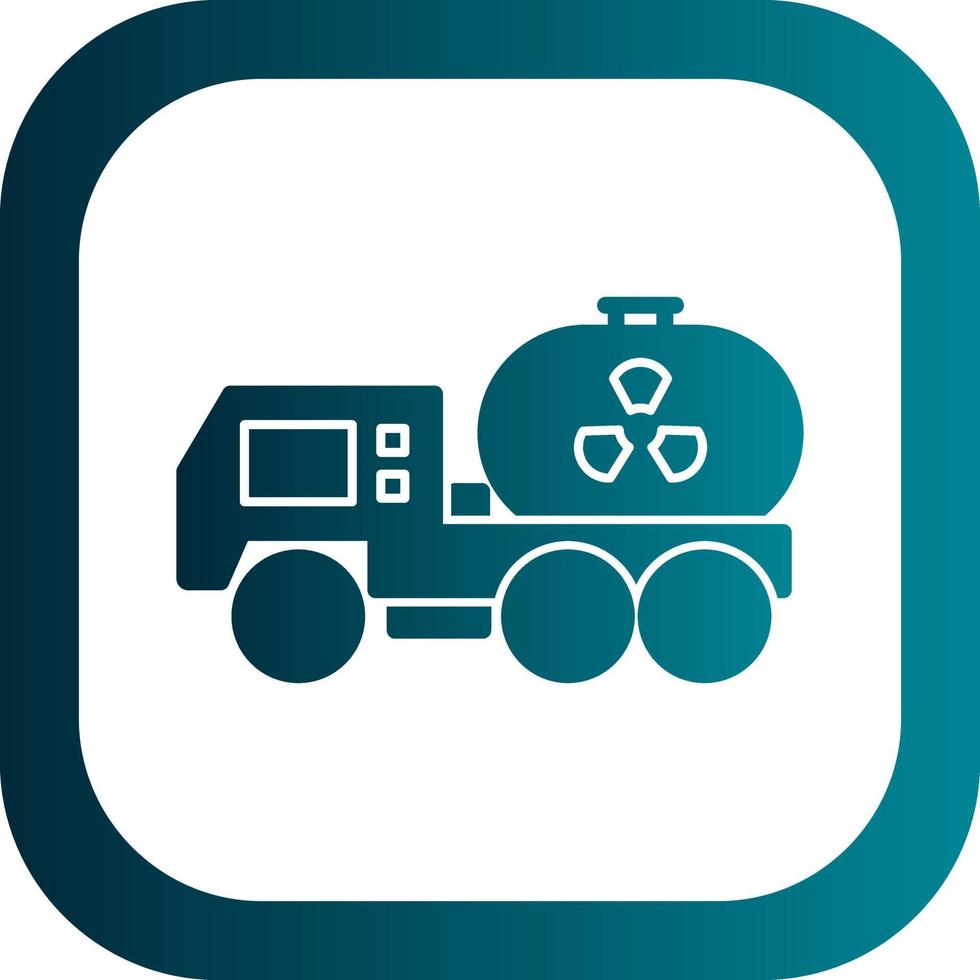 Neclear Truck Vector Icon Design