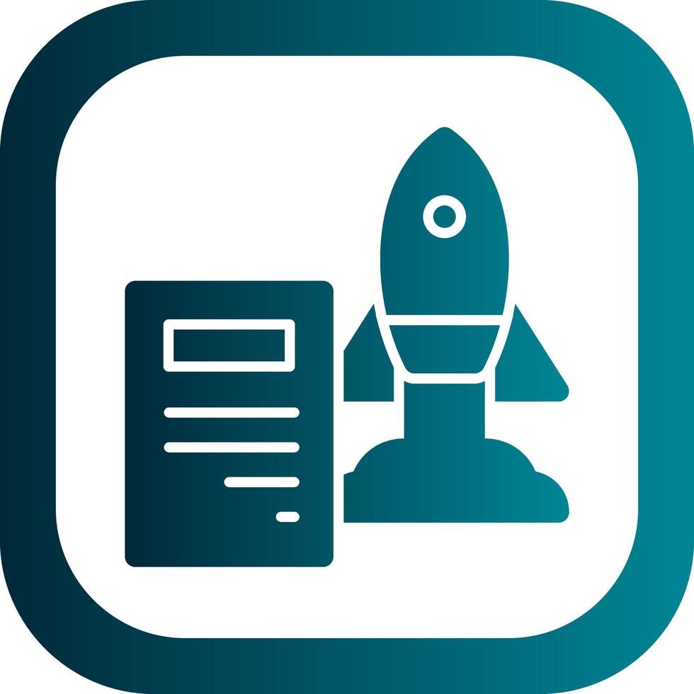 Project Launch Vector Icon Design