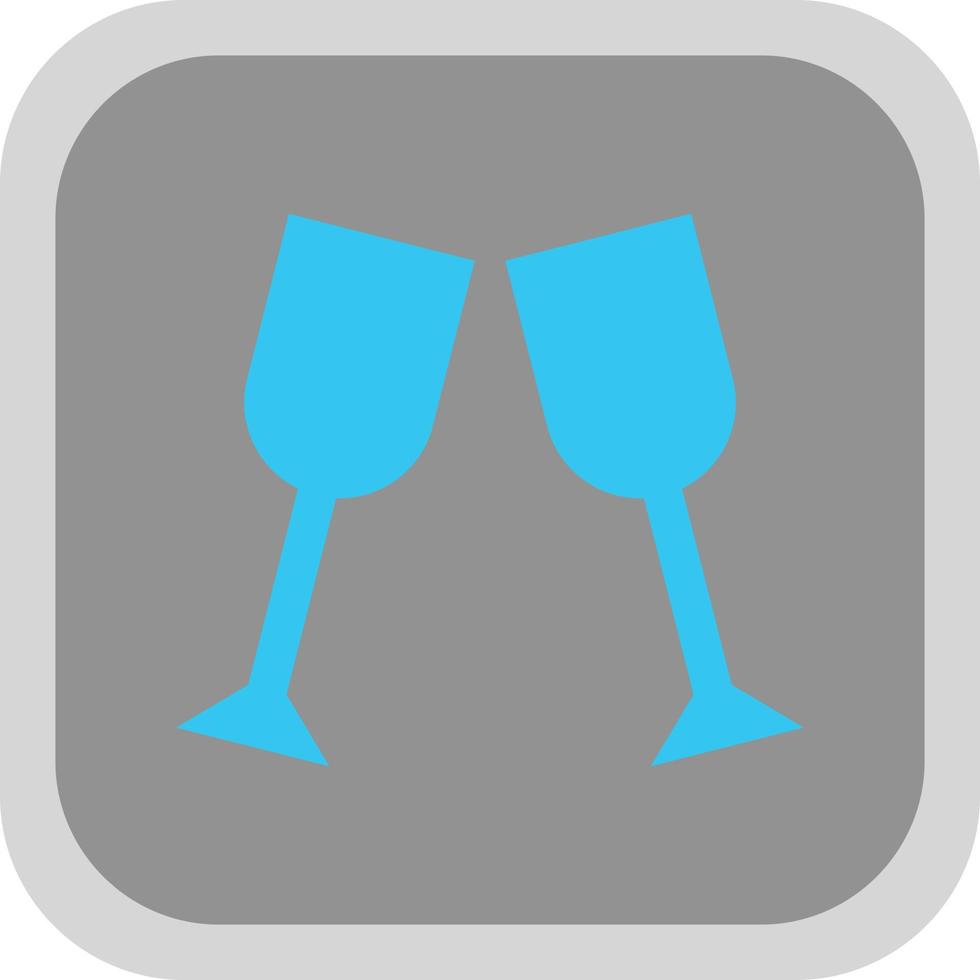 Glass Cheers Vector Icon Design