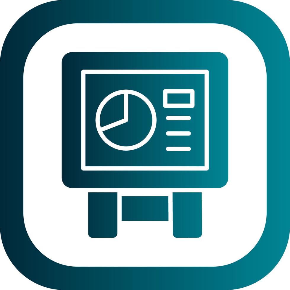 Statistics Presentation Vector Icon Design