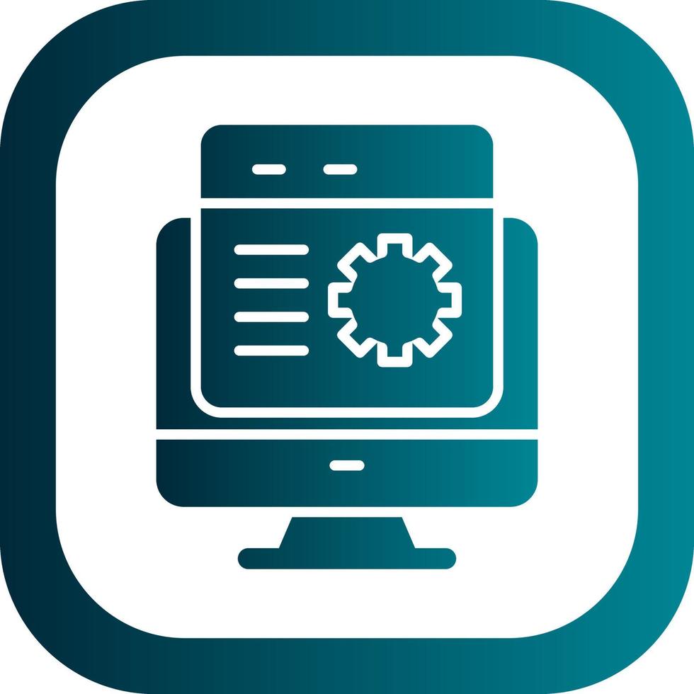 Web Maintenance Vector Icon Design