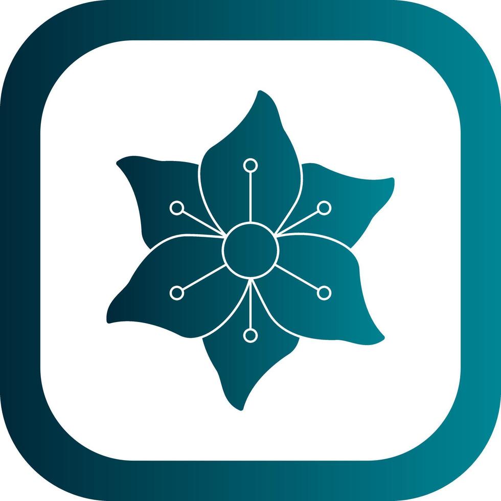 Gladiolus Vector Icon Design