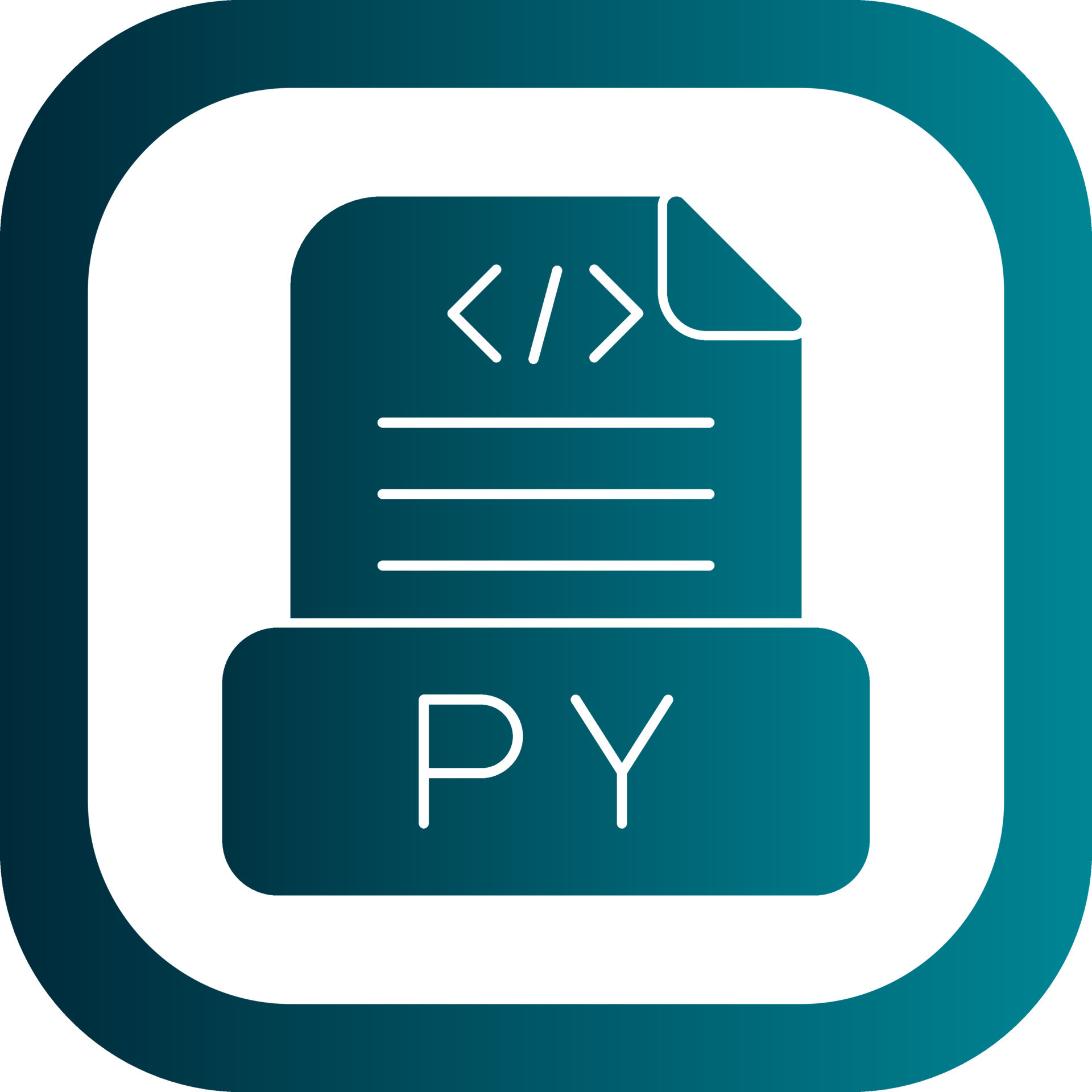 Python File Vector Icon Design 21301921 Vector Art at Vecteezy