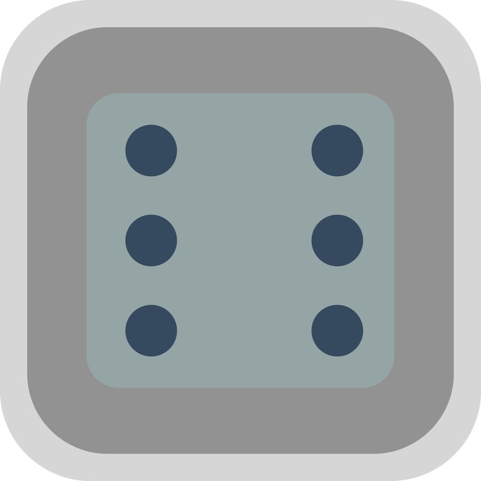 Dice Six Vector Icon Design